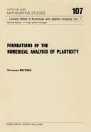Cover of: Foundations of the Numerical Analysis of Plasticity: Lecture Notes in Numerical & Applied Analysis (Foundations of the Numerical Analysis of Plasticity)