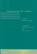 Cover of: Problems of Form (Writing Science) by Dirk Baecker