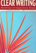 Front cover of Clear Writing by Unknown