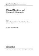 Cover of: Clinical nutrition and metabolic research: proceedings of the 7th Congress of the European Society of Parenteral and Enteral Nutrition (ESPEN), Munich, September 9-11, 1985