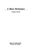 Cover of: A Marx dictionary