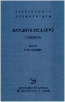 Cover of: Carmina by Paulinus of Pella