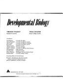 Cover of: Developmental biology