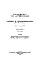 Cover of: Acta Conventus Neo-latini Bonnensis: Proceedings of the Twelfth International Congress of Neo-latinstudies (Medieval and Renaissance Texts and Studies, V. 315)