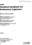 Cover of: Marks' standard handbook for mechanical engineers. by 