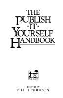 Cover of: The Publish-it-yourself handbook by edited by Bill Henderson.