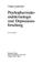 Cover of: Psychopharmakoendokrinologie und Depressionsforschung