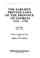 Cover of: The Earliest Printed Laws of the Province of Georgia, 1755-1770 (Colony Laws of North America Series)