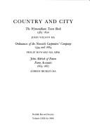 Cover of: Country and City - Wymondham, Norwich and Eaton in the 16th and 17th Centuries (Norfolk Record Society)