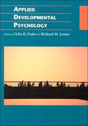 Cover of: Applied developmental psychology