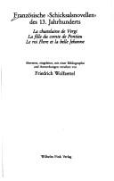 Cover of: Französische 'Schicksalsnovellen' des 13 Jahrhunderts