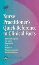 Cover of: Nurse practitioner's quick reference to clinical facts.