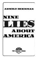 Cover of: Nine lies about America.
