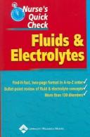 Cover of: Fluids & electrolytes. | 