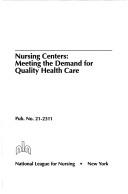 Cover of: Nursing Centers by 