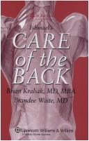 Cover of: Ishmael's Care of the Back