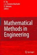 Cover of: Mathematical methods in engineering | 