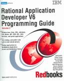 Cover of: Rational Application Developer V6 programming guide | 