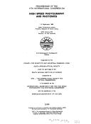 Proceedings of the 17th International Congress on High Speed Photography and Photonics by International Congress on High Speed Photography and Photonics (17th 1986 Pretoria, South Africa)