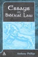 Cover of: Essays on biblical law