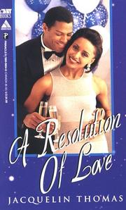 Cover of: A resolution of love