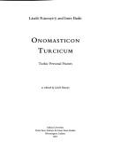 Onomasticon Turcicum = by Rásonyi, László.