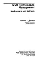 Cover of: MVS Performance Management: Mechanisms and Methods (J Ranade Ibm Series)