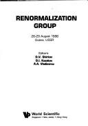 Cover of: Conference "Renormalization Group-86," 26-29 August 1986, Dubna, USSR