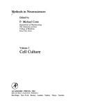 Cover of: Cell Culture (Methods in Neurosciences)