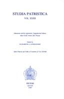 Cover of: Studia Patristica Vol. XXXII by Elizabeth A. Livingstone