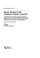 Cover of: Recent advances in the chemistry of insect control II