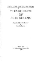 Cover of: The silence of the sirens