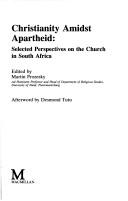 Christianity Amidst Apartheid by Martin Prozesky