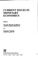 Cover of: Current Issues Monetary Econom