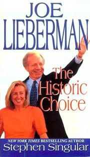 Cover of: Joe Lieberman: the historic choice