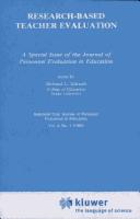 Cover of: Research-Based Teacher Evaluation (Public Administration Series--Bibliography,)