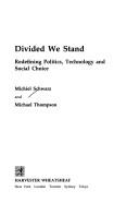 Cover of: Divided we stand | Michiel Schwarz