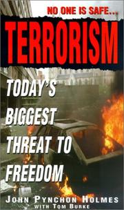 Cover of: Terrorism by John Pynchon Holmes, Tom Burke