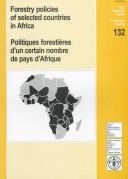 Cover of: Forestry Policies of Selected Countries in Africa/Politiques Forestieres D' UN Certain Nombre De Pays D'Afrique