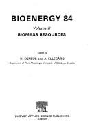 Cover of: Bioenergy 84.
