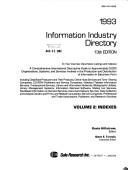 Cover of: Information Industry Directory, 1993