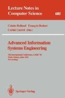 Cover of: Advanced Information Systems Engineering: Proceedings (Lecture Notes in Computer Science)