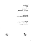 Cover of: IEEE International Symposium on Intelligent Control, 1993