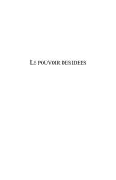 Cover of: Le pouvoir des idées: comment vivent et se transforment les sociétés contemporaines