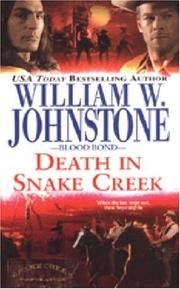 Cover of: Blood Bond #9: Death in Snake Creek (Blood Bond)
