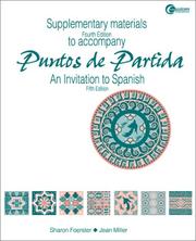 Cover of: Supplementary Materials t/a Puntos de Partida:  An Invitation to Spanish 5/e