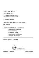 Cover of: Research in Economic Anthropology: A Research Annual  by Patricia A. McAnany, Patricia A. McAnany