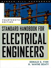 Cover of: Standard Handbook for Electrical Engineers by Donald G. Fink, H. Wayne Beaty