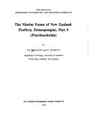 The marine fauna of New Zealand by Patricia R. Bergquist