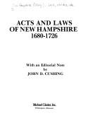 Cover of: Acts and laws of New Hampshire, 1680-1726